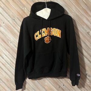 Clemson University Champion Pullover Sweater Eco Power Athletic Black & Orange